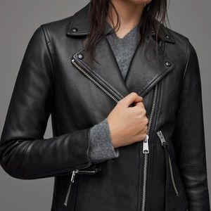 All Saints Dalby Leather Jacket
